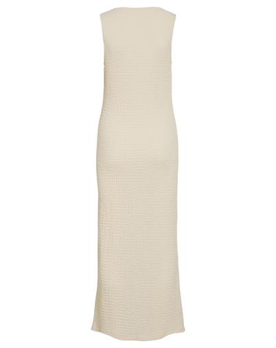 Vila - VIMergena Boat Neck Midi Kjole - Birch